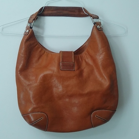 🎉HP🎉Michael Kors Hutton Leather Hobo, Brown - Picture 9 of 14